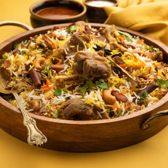 Goat Sukka Biryani.