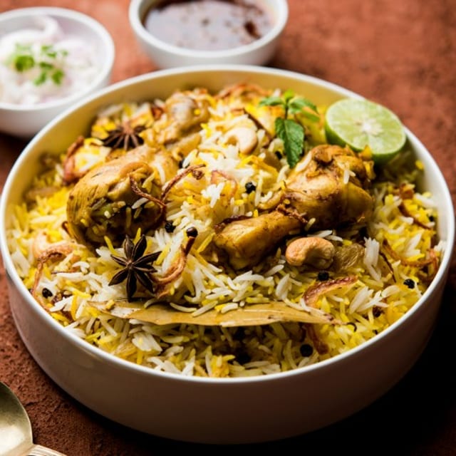 Chilli Chicken Biryani (Boneless Special).